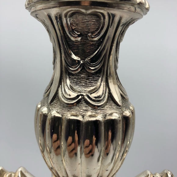 F.B. Rogers silver plated 3 light breakdown candelabra, original box